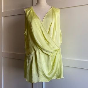 Melissa McCarthy x Seven7 - Lemony Yellow Wrap Top